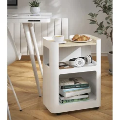 Carrello portaoggetti da ufficio con ripiani