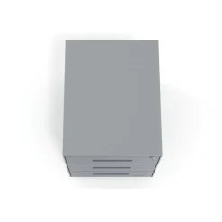 Cassettiera da ufficio Block, 3 cassetti, struttura in alluminio, frontali in metallo