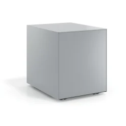 Cassettiera da ufficio Block, 3 cassetti, struttura in alluminio, frontali in metallo
