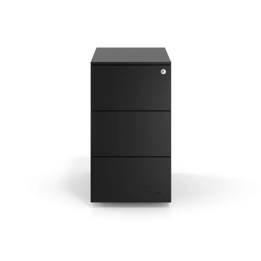 Cassettiera scrivania compatta Xenon Slim, 3 cassetti