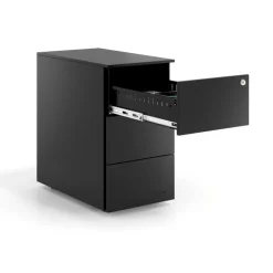 Cassettiera scrivania compatta Xenon Slim, 3 cassetti