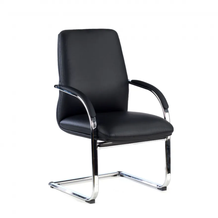 Poltrona Attesa Prestige , slitta pelle naturale
