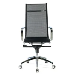 Poltrona da ufficio design Brenton in rete, schienale alto