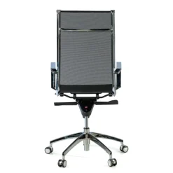 Poltrona da ufficio design Brenton in rete, schienale alto