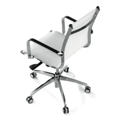Poltrona da ufficio design Brenton in rete, schienale basso