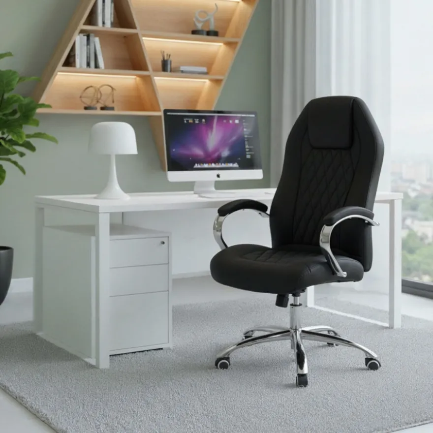 Poltrona da ufficio ergonomica Pioneer, resistente fino a 180kg