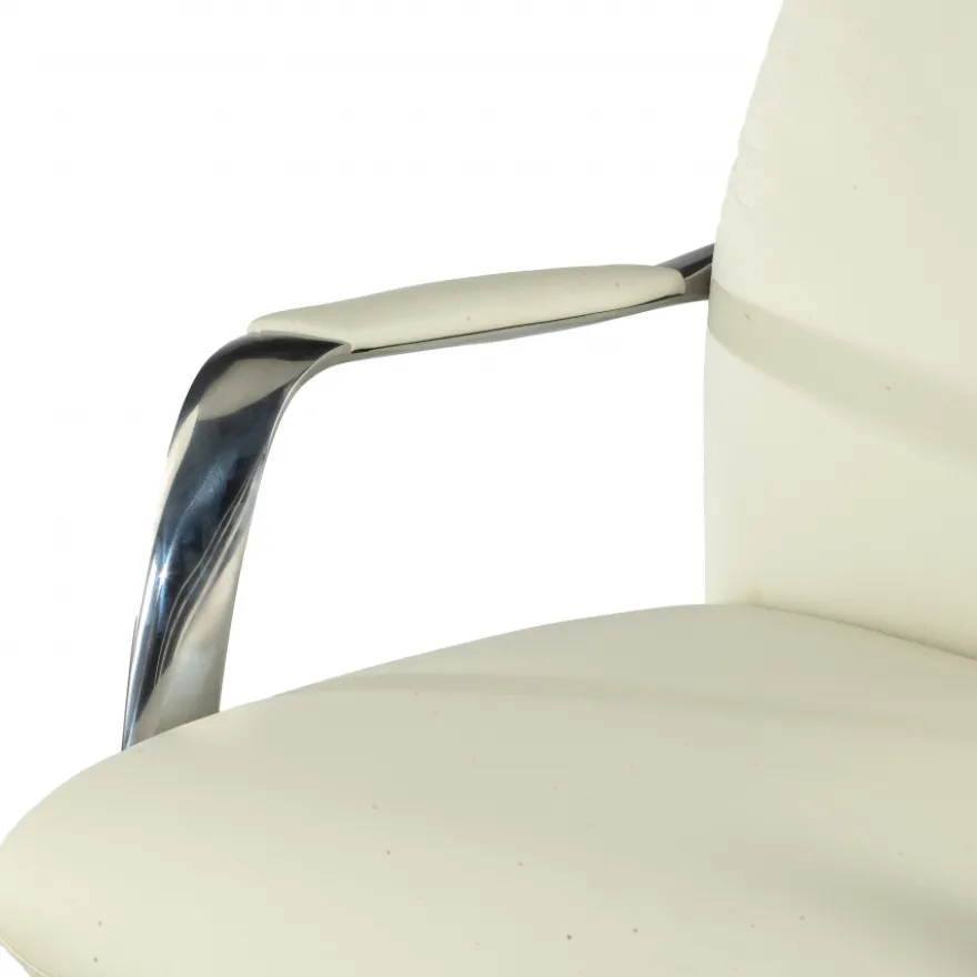 Poltrona direzionale Prestige, pelle naturale
