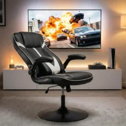 Poltrona Relax Gaming Arcadia con braccioli ribaltabili, base girevole 360º