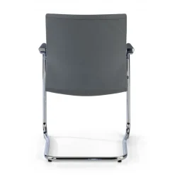 Poltrona Sala d'Atessa Adele, cantilever, Design Moderno, Pelle