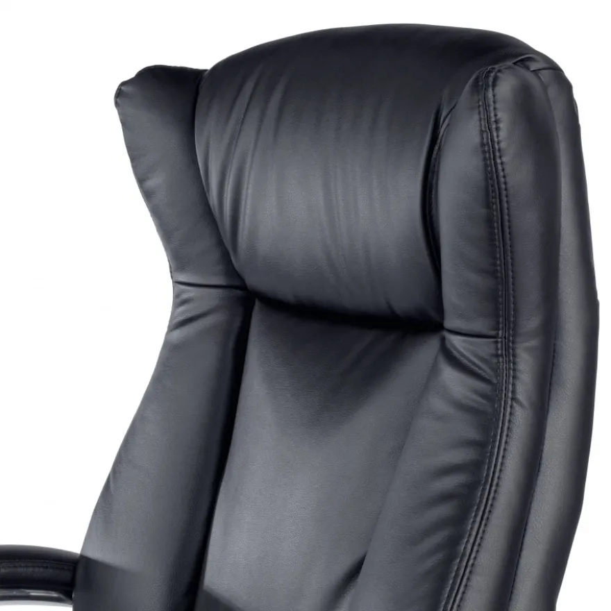 Poltrona Scrivania Lugano, design elegante, base metallica