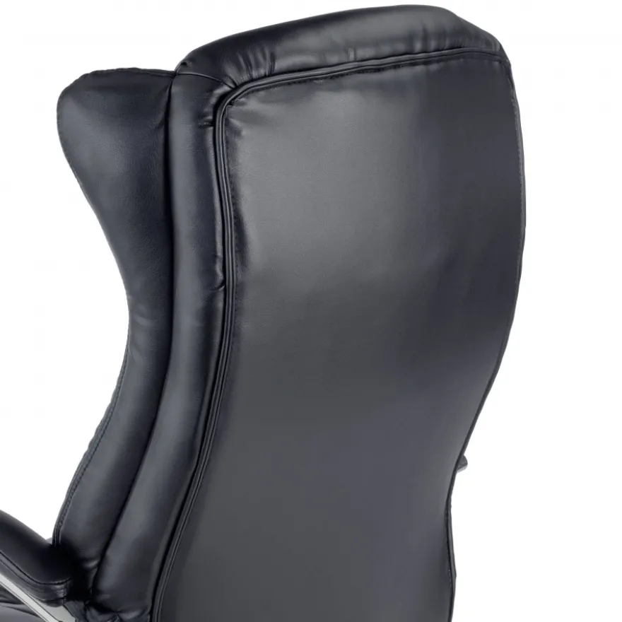 Poltrona Scrivania Lugano, design elegante, base metallica