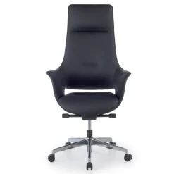 Poltrona Ufficio Design Dortmund, meccanismo relax, alluminio