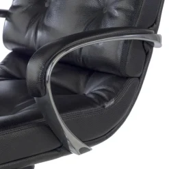 Poltrona ufficio Windsor, pelle naturale, rivestimento trapuntato
