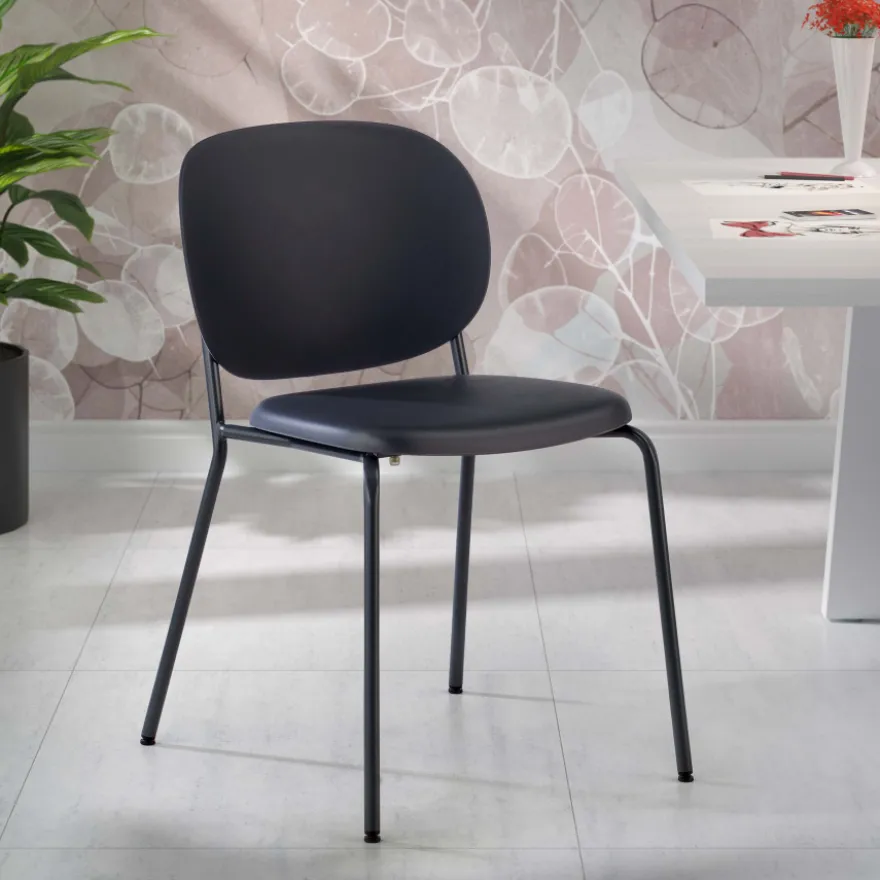 Poltroncina da Ufficio Mila, gambe in acciao