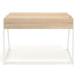 Scrivania Apex con cassetti e gambe di design