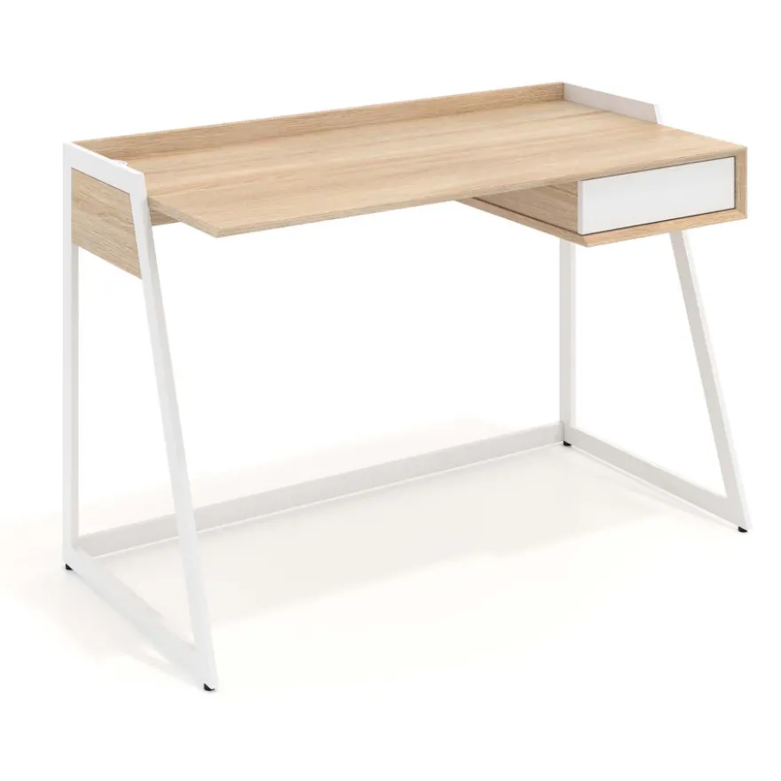 Scrivania Apex con cassetti e gambe di design