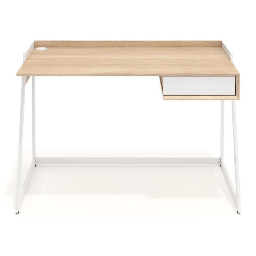 Scrivania Apex con cassetti e gambe di design