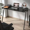 Scrivania con caricatore wireless Stellar, vetro temperato