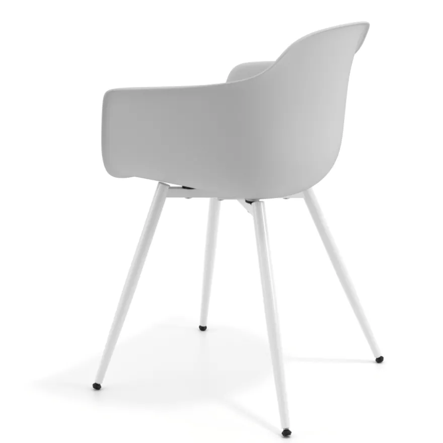 Sedia Conferenza Alice, 4 gambe, design avvolgente