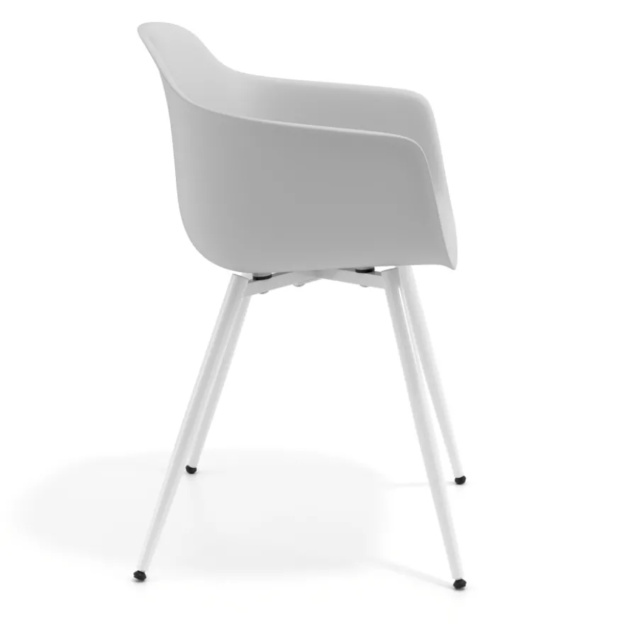 Sedia Conferenza Alice, 4 gambe, design avvolgente