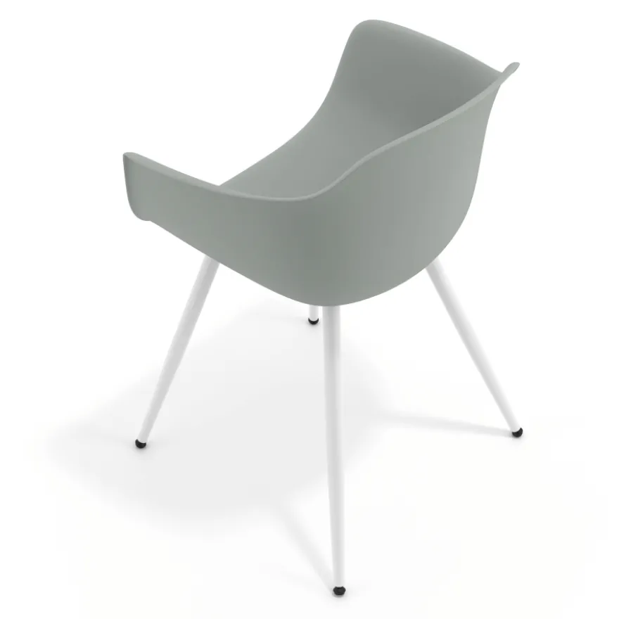 Sedia Conferenza Alice, 4 gambe, design avvolgente