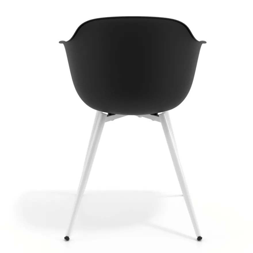 Sedia Conferenza Alice, 4 gambe, design avvolgente