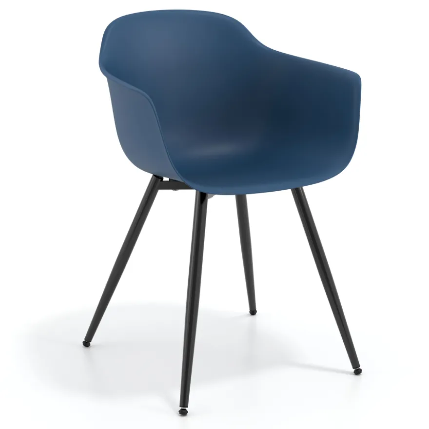 Sedia Conferenza Alice, 4 gambe, design avvolgente