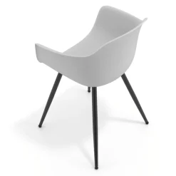 Sedia Conferenza Alice, 4 gambe, design avvolgente