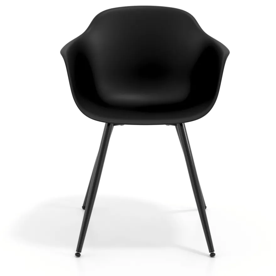 Sedia Conferenza Alice, 4 gambe, design avvolgente