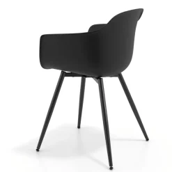 Sedia Conferenza Alice, 4 gambe, design avvolgente