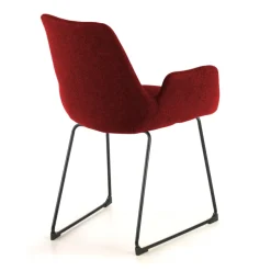 Sedia Conferenza Glamm, Cantilever, struttura in acciaio