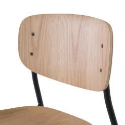 Sedia conferenza moderna stile retrò Numa, in legno