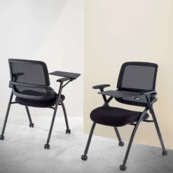 Sedia con ribaltina scrittoio Smart, pieghevole con ruote