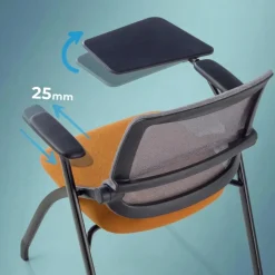 Sedia con tavoletta Smart, formazione, pieghevole