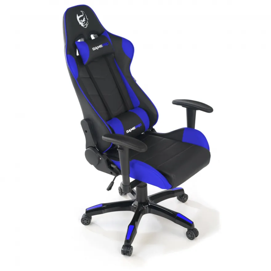 Sedia da Gaming GamePro, supporto lombare, braccioli 1D