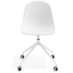Sedia da riunione Lara con ruote, base in alluminio