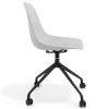 Sedia da riunione Lara con ruote, base in alluminio