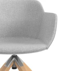 Sedia da Riunione Laure, Gambe in legno, Alta qualità, Imbottita