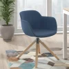 Sedia da Riunione Laure, Gambe in legno, Alta qualità, Imbottita