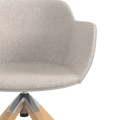 Sedia da Riunione Laure, Gambe in legno, Alta qualità, Imbottita