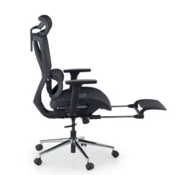 Sedia da scrivania ergonomica Sion con poggiapiedi estraibile