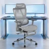 Sedia da scrivania ergonomica Sion con poggiapiedi estraibile