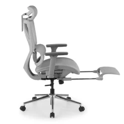 Sedia da scrivania ergonomica Sion con poggiapiedi estraibile