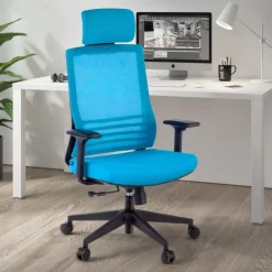 Sedia da Studio Magnum, con poggiatesta, rete