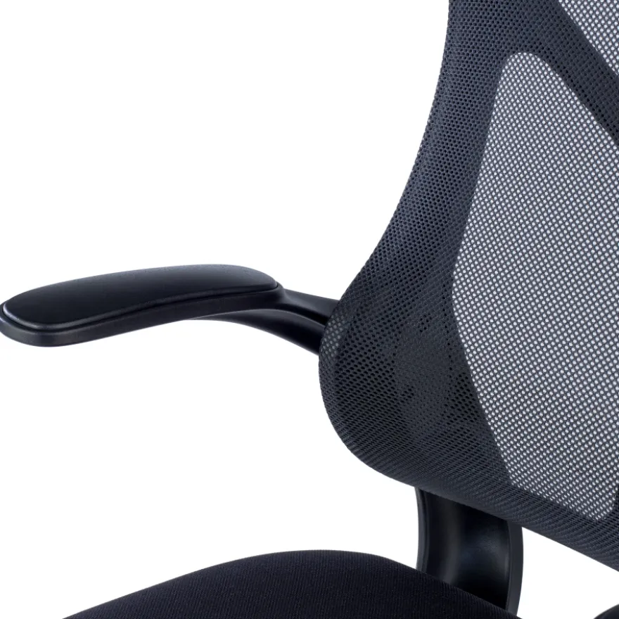 Sedia da studio Raptor, braccioli pieghevoli, schienale ergonomico