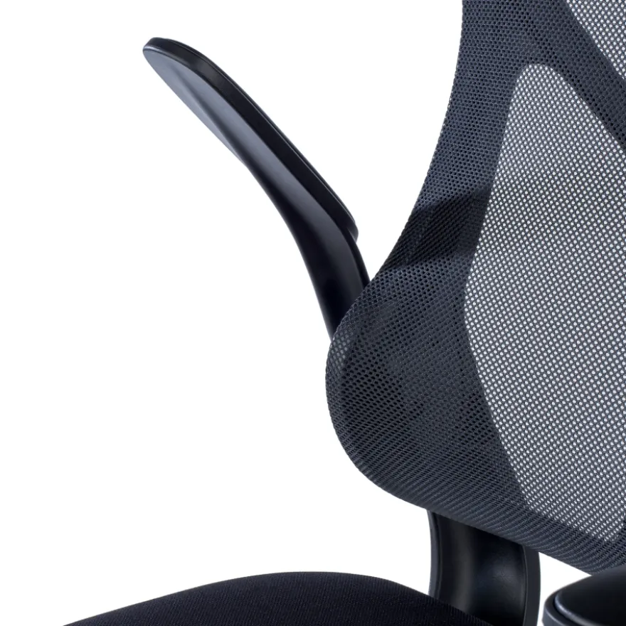 Sedia da studio Raptor, braccioli pieghevoli, schienale ergonomico