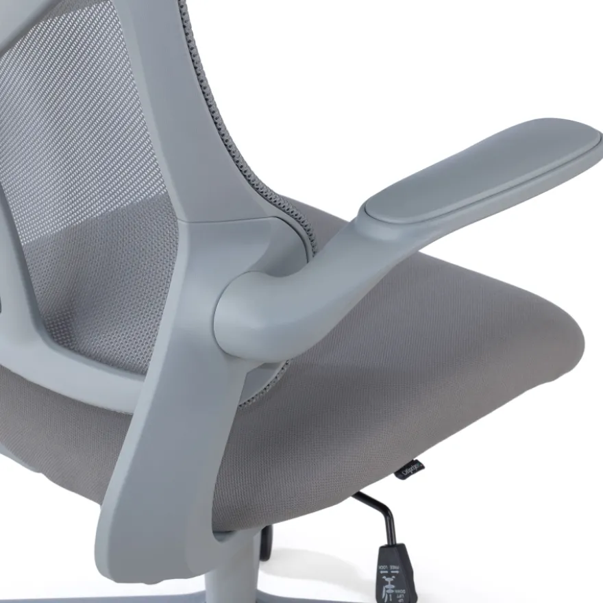 Sedia da studio Raptor, braccioli pieghevoli, schienale ergonomico