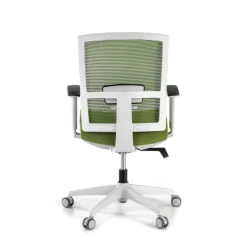 Sedia da ufficio ergonomica Akira white, meccanismo syncro