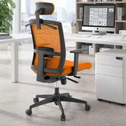 Sedia da ufficio ergonomica Akira con poggiatesta