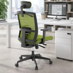 Sedia da ufficio ergonomica Akira con poggiatesta